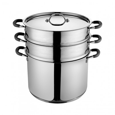 ZH-C059 Couscous Stock Pot with Silicone Coated Handle