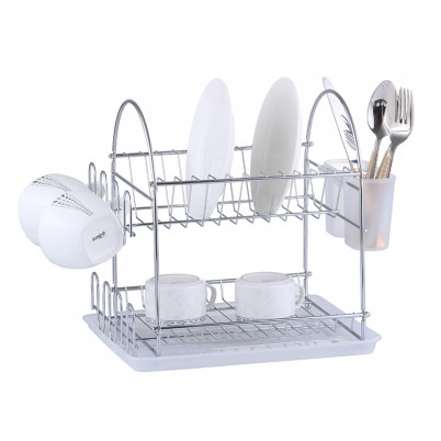 ZH-W2024 Double Layer Kitchen Dish Plate Rack