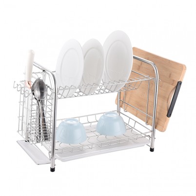 ZH-W2007 Double Layer Kitchen Dish Plate Rack
