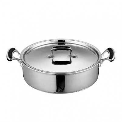 ZH-C064 Single Shallow Pot with Bakelite Complex Handle