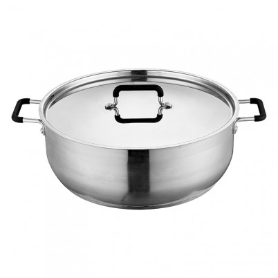 ZH-C067 Single Shallow Pot with Silicone Coated Handle