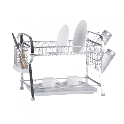 ZH-W2039 Double Layer Kitchen Dish Plate Rack