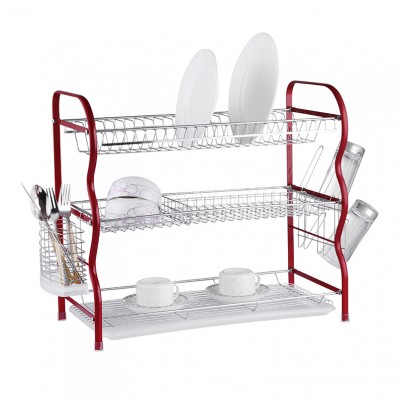 ZH-W3003 Triple Layer Kitchen Dish Plate Rack