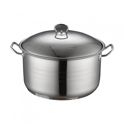 ZH-C046 Single Stainless Steel Casserole with Wire Handle