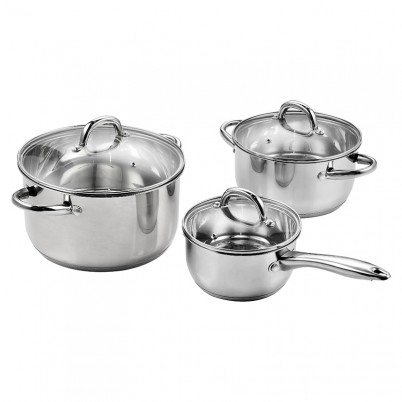 ZH-C008 6pcs Stainless Steel Cookware Set with Hollow Handle