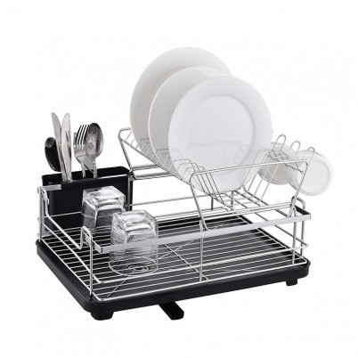 ZH-W2013 Double Layer Kitchen Dish Plate Rack