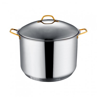 ZH-C114 Single Stock Pot with Gold Plated Wire Handle