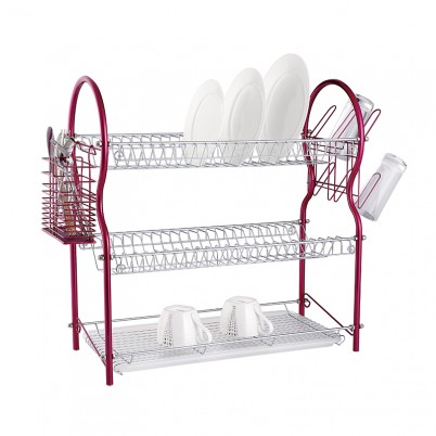 ZH-W3005 Triple Layer Kitchen Dish Plate Rack