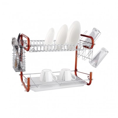ZH-W2044 Double Layer Kitchen Dish Plate Rack