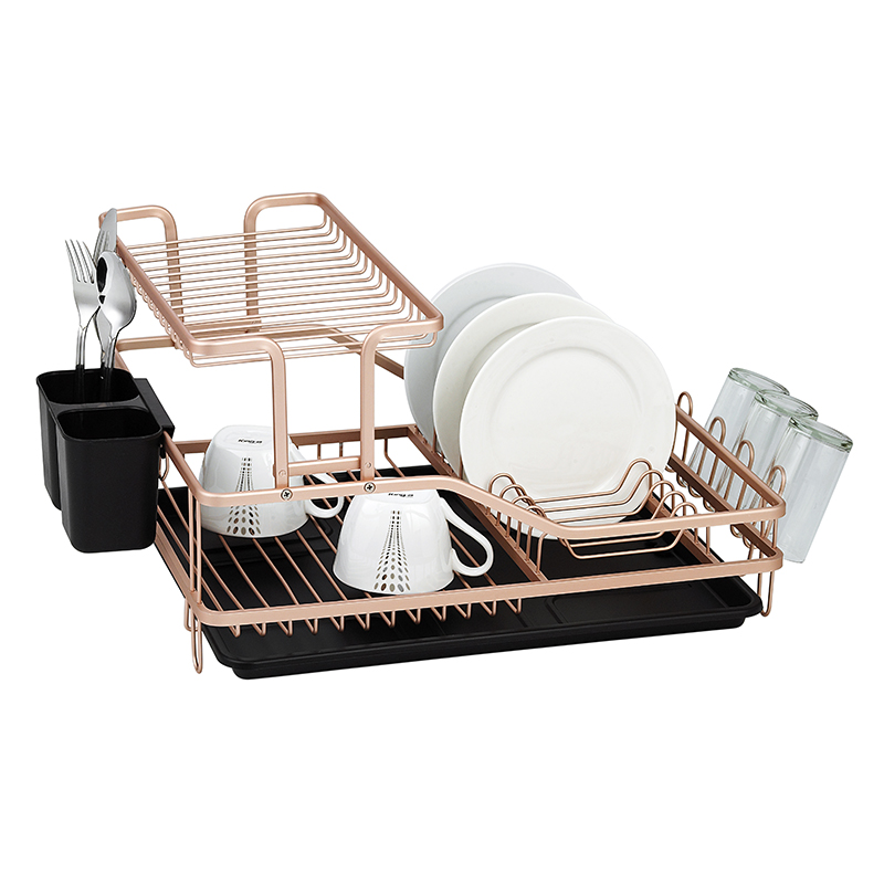 ZH-W042 Aluminum Kitchen Dish Plate Rack
