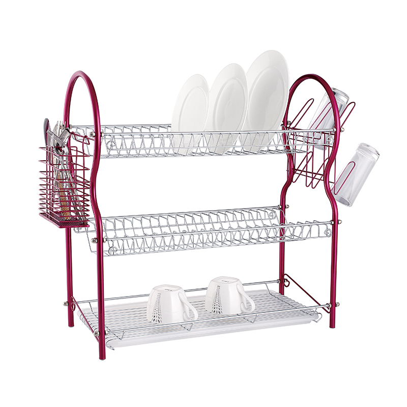 ZH-W3005 Triple Layer Kitchen Dish Plate Rack
