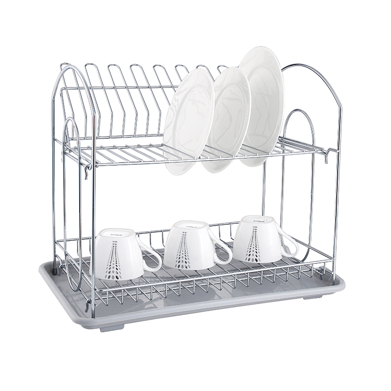 ZH-W2055 Double Layer Kitchen Dish Plate Rack