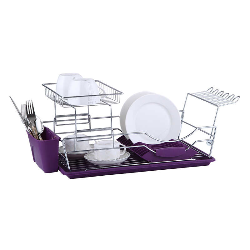 ZH-W2047 Double Layer Kitchen Dish Plate Rack