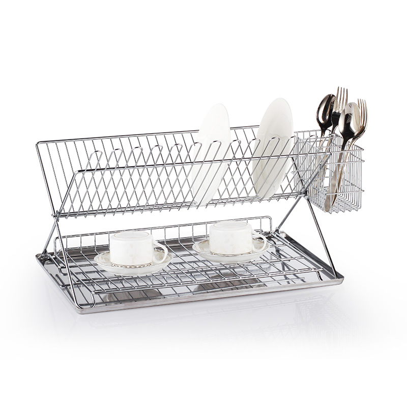 ZH-W2046 Double Layer Kitchen Dish Plate Rack