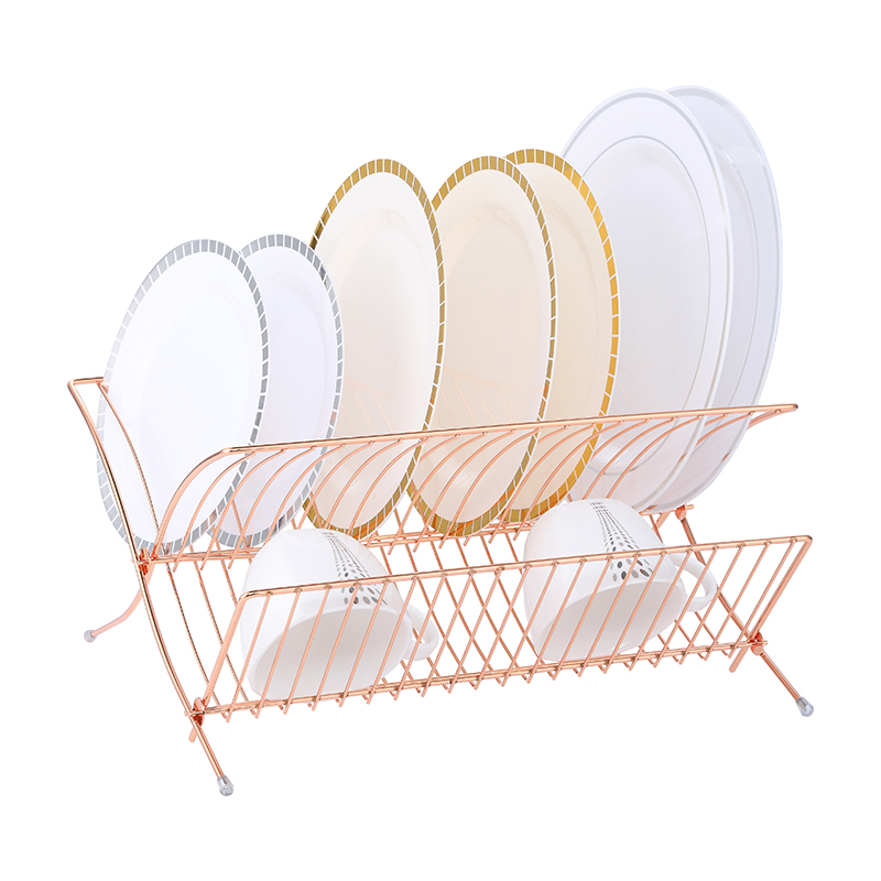 ZH-W2040 Double Layer Kitchen Dish Plate Rack