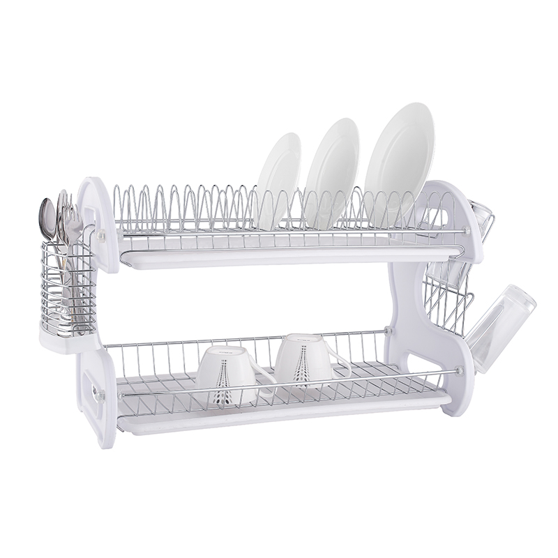 ZH-W2026 Double Layer Kitchen Dish Plate Rack