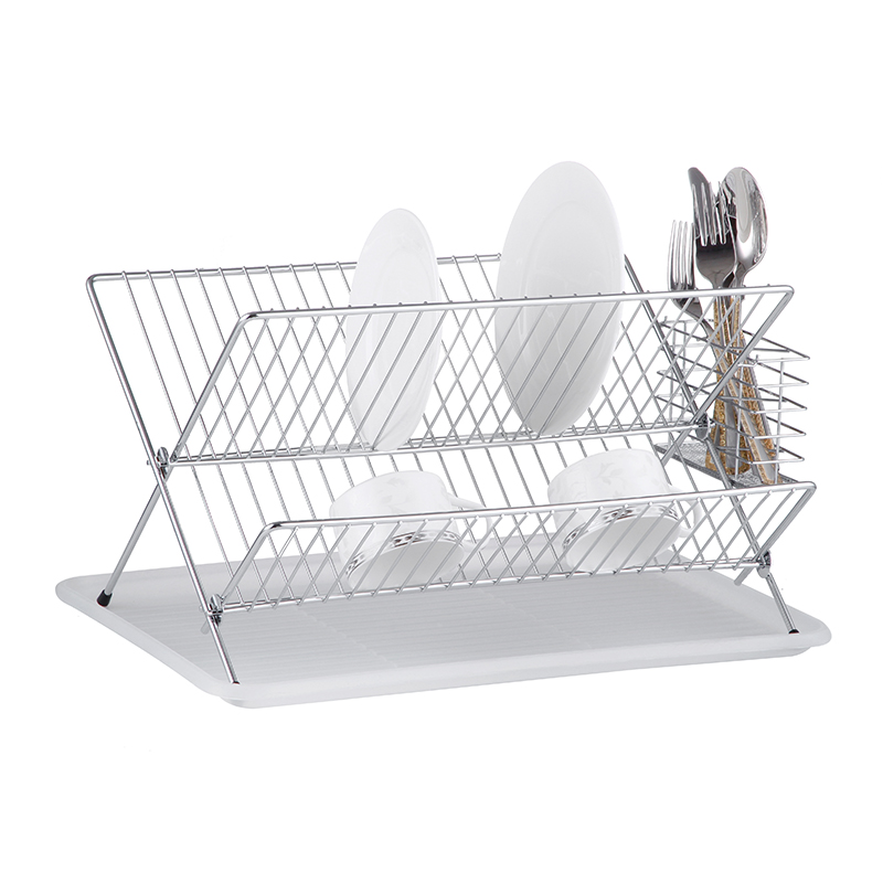 ZH-W2022 Double Layer Kitchen Dish Plate Rack