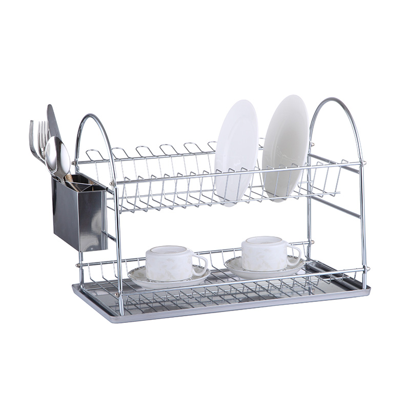 ZH-W2018 Double Layer Kitchen Dish Plate Rack