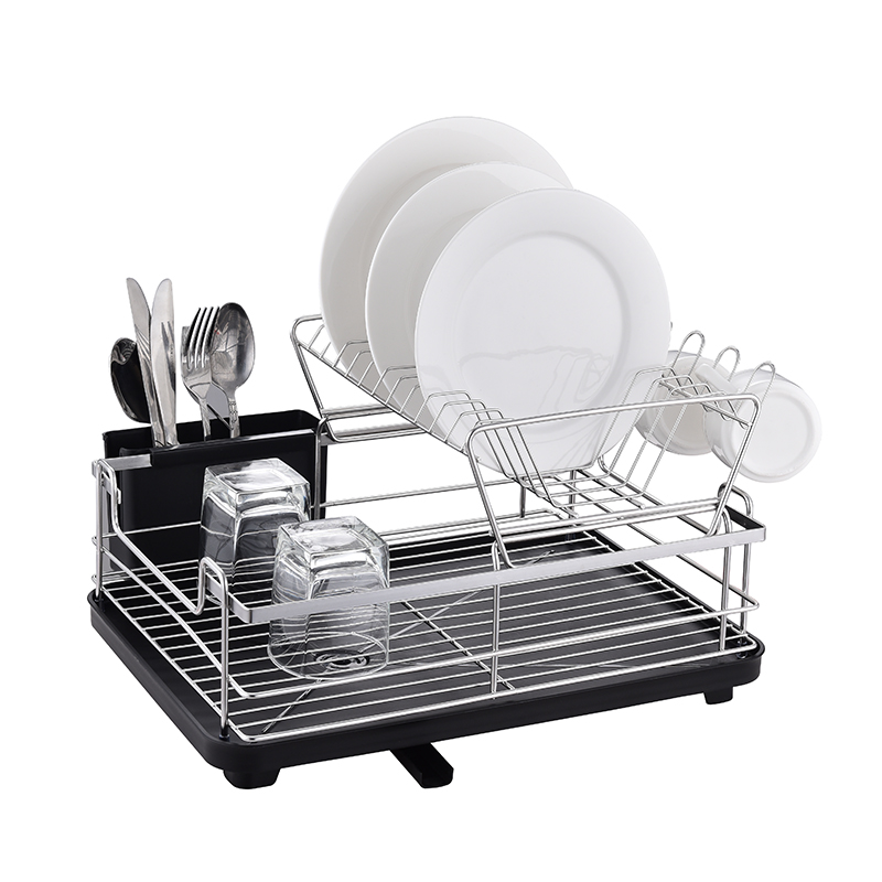 ZH-W2013 Double Layer Kitchen Dish Plate Rack