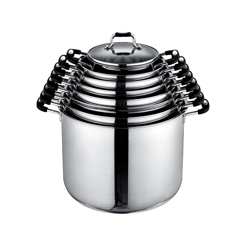 ZH-C105 Single Stock Pot with Silicone Coated Handle