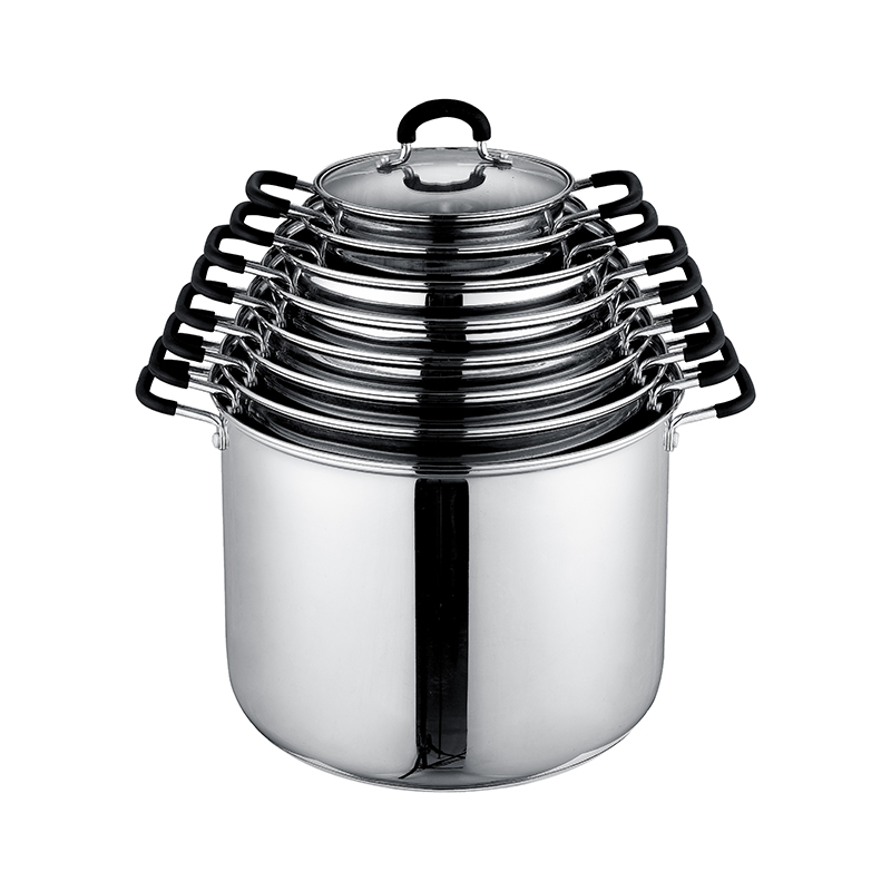 ZH-C104 Single Stock Pot with Silicone Coated Handle