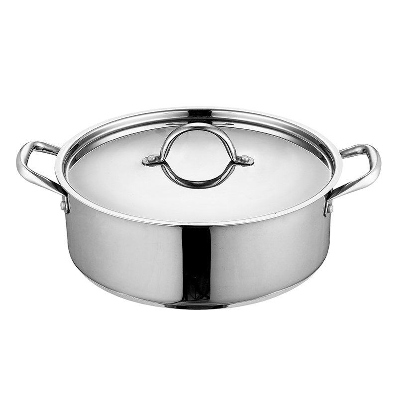 ZH-C065 Single Shallow Pot with Pipe Hollow Handle