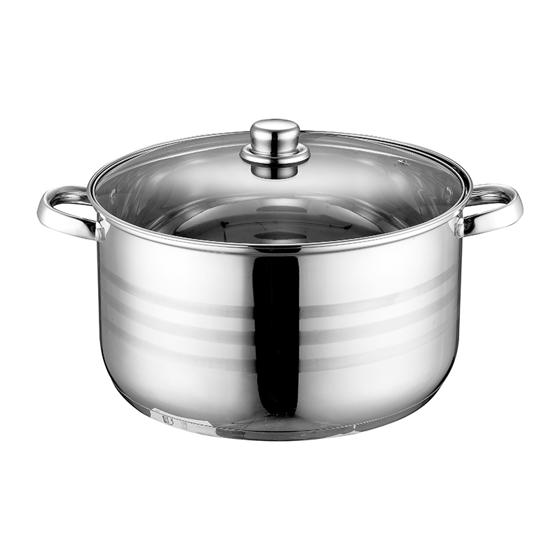 ZH-C045 Single Stainless Steel Casserole with Hollow Handle